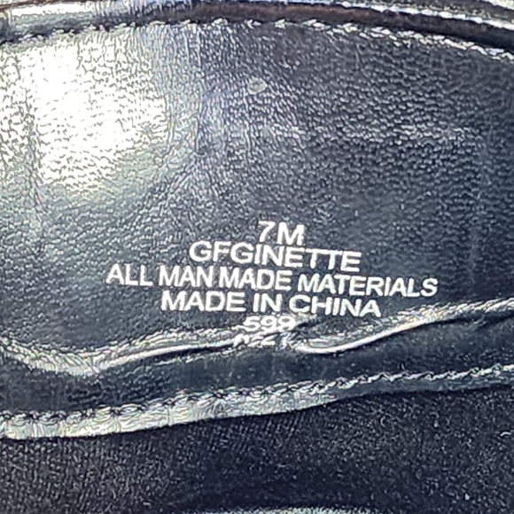 Guess LA Ginette Black Lace-Up High Heel Ankle Boots with Side Zip - Picture 7 of 11